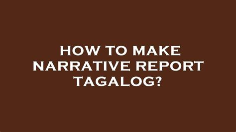 reporting in tagalog|Homepage .